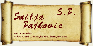 Smilja Pajković vizit kartica